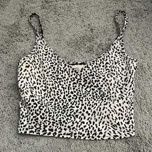 Cheetah print tank top